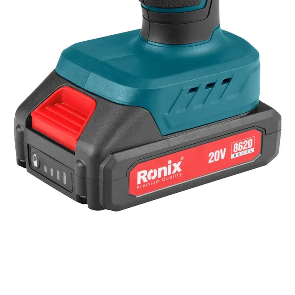 مجموعه 53 عددی دریل پیچ‌گوشتی شارژی چکشی رونیکس مدل RS-8620 - نمای 6