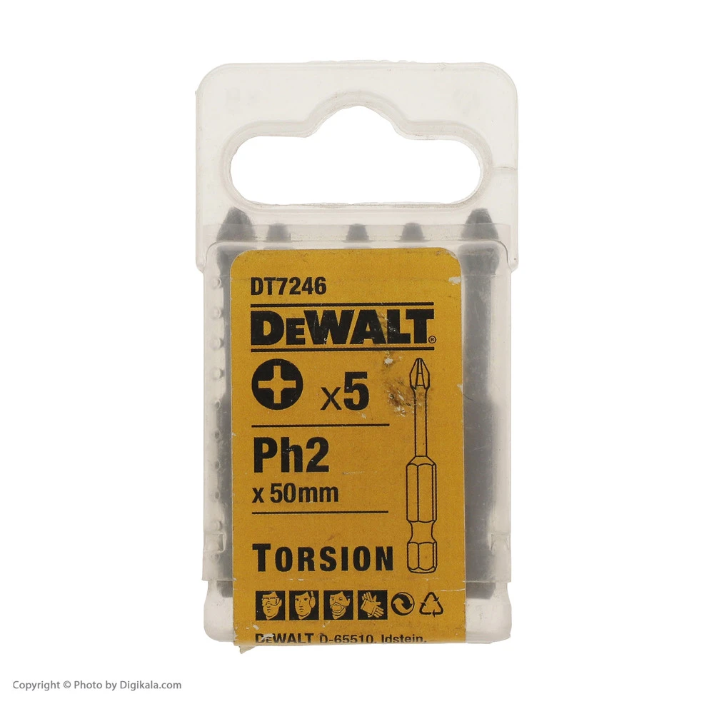 سری پیچ گوشتی دیوالت مدل DT7246 مجموعه 5 عددی - نمای 3