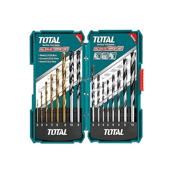 مته توتال مدل TACSD6165 بسته 16 عددی - نمای 2