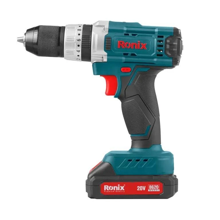مجموعه 53 عددی دریل پیچ‌گوشتی شارژی چکشی رونیکس مدل RS-8620 - نمای 3