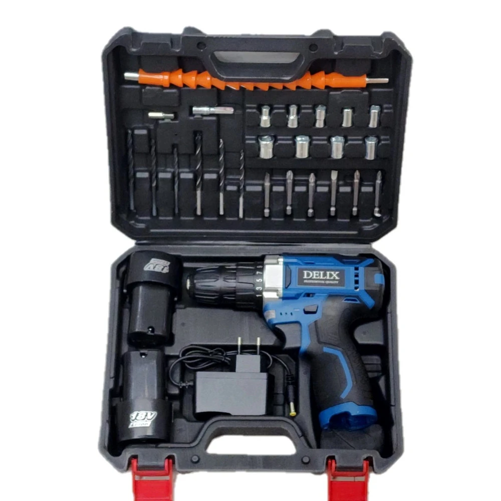 مجموعه 47 عددی دریل پیچ گوشتی شارژی دلیکس مدل BSH18V - نمای 4