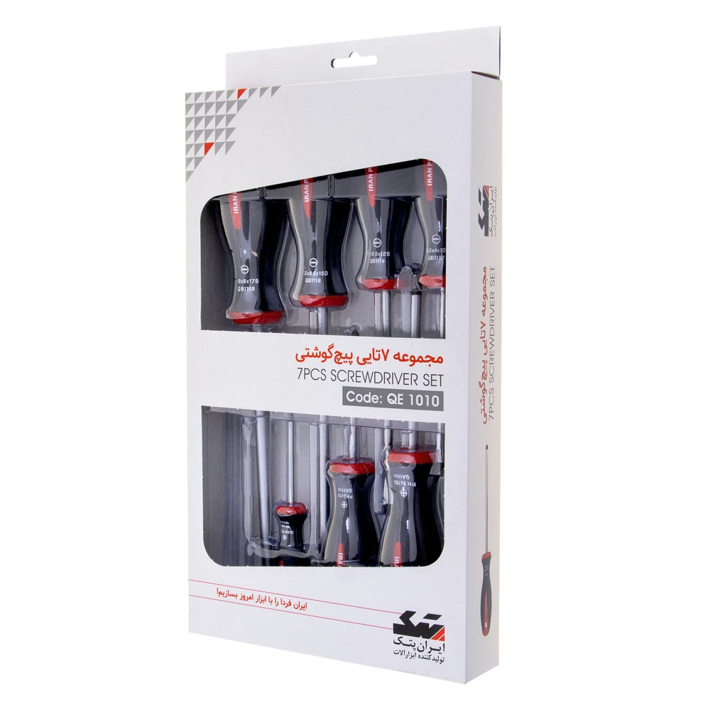 پیچ گوشتی ایران پتک مدل QE 1010 بسته 7 عددی - نمای 3