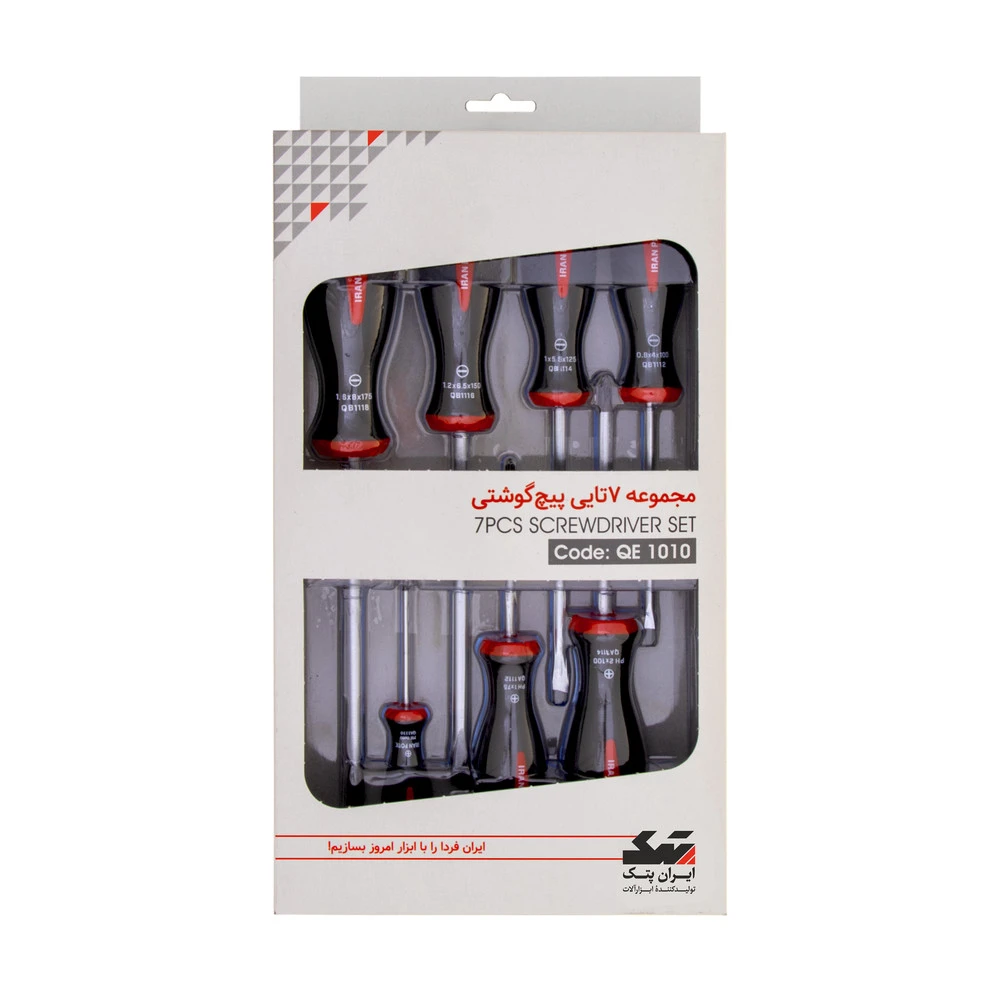 پیچ گوشتی ایران پتک مدل QE 1010 بسته 7 عددی - نمای 2
