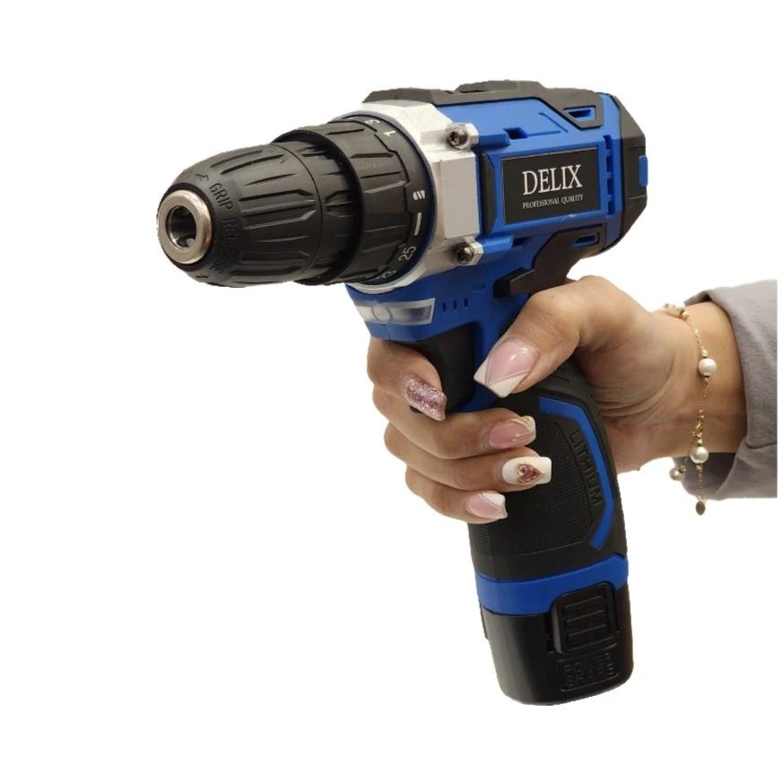 مجموعه 47 عددی دریل پیچ گوشتی شارژی دلیکس مدل BSH18V - نمای 6