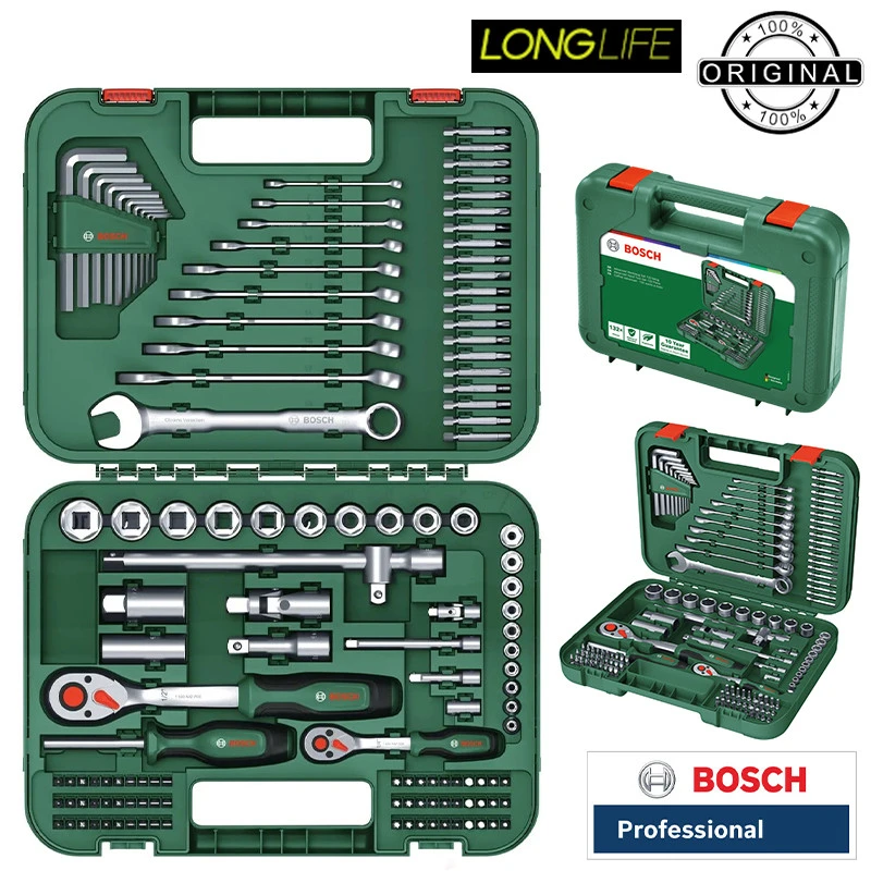 مجموعه 132 عددی ابزار دستی بوش کد 1600A02Z9B - نمای 4